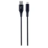 Ativa® Braided USB Type-C Charge And Sync Cable, 6", Black, 45839