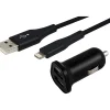 Ativa Charging Pack, Car Charger, 2 USB 2.4A, USB A-Lighting Cable