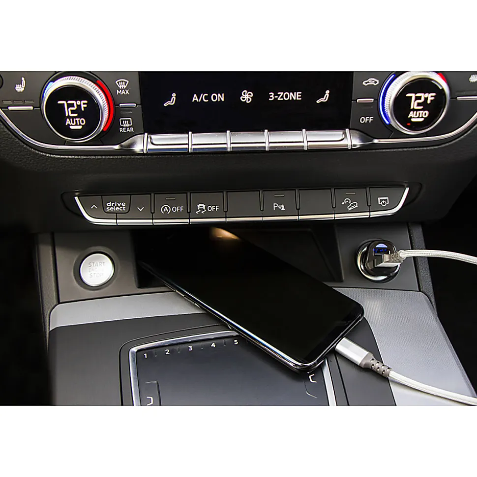 Ativa Charging Pack, Car Charger, 2 USB 2.4A, USB A-Lighting Cable