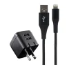 Ativa Charging Pack, Wall Charger, 2 USB, USB-A to Lighting Cable