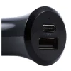 Ativa® DC Charger For USB Type-A And USB Type-C Devices, Black, 45869