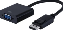 Ativa® DisplayPort to VGA Pigtail Adapter, 6”, Black, 36543