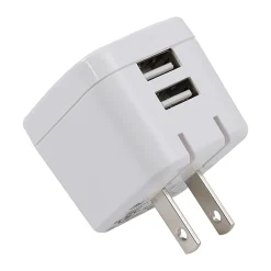 Ativa® Dual-Port USB Wall Charger, White, 45861
