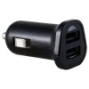 Ativa® Dual USB Port Vehicle Charger, Black, 45863