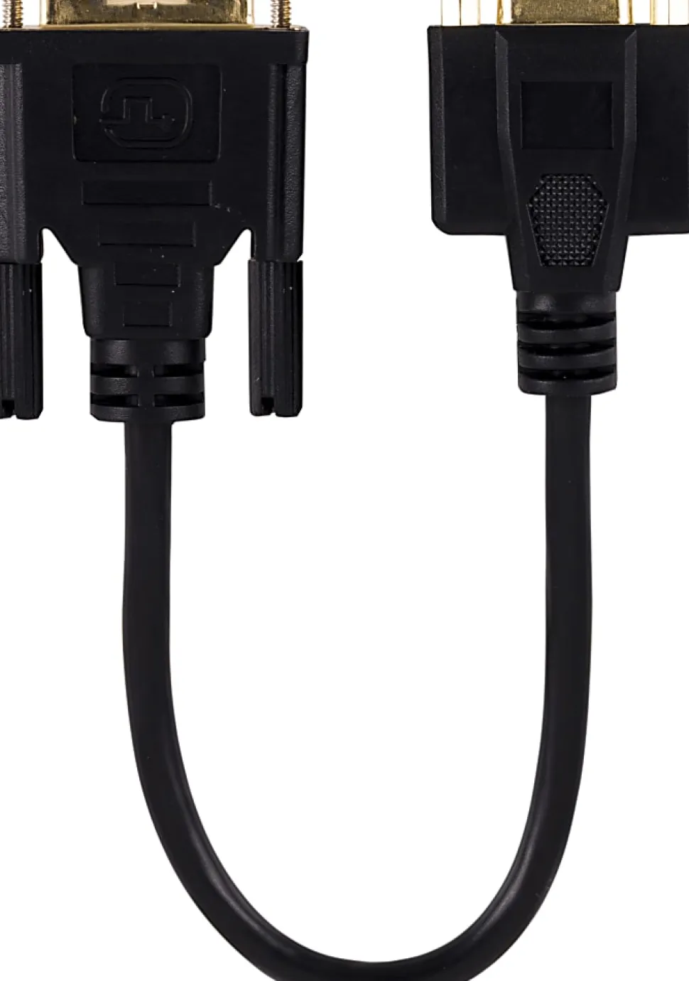 Ativa® DVI to VGA Pigtail Adapter, DVI-I Male to VGA Female, Video Only, Black