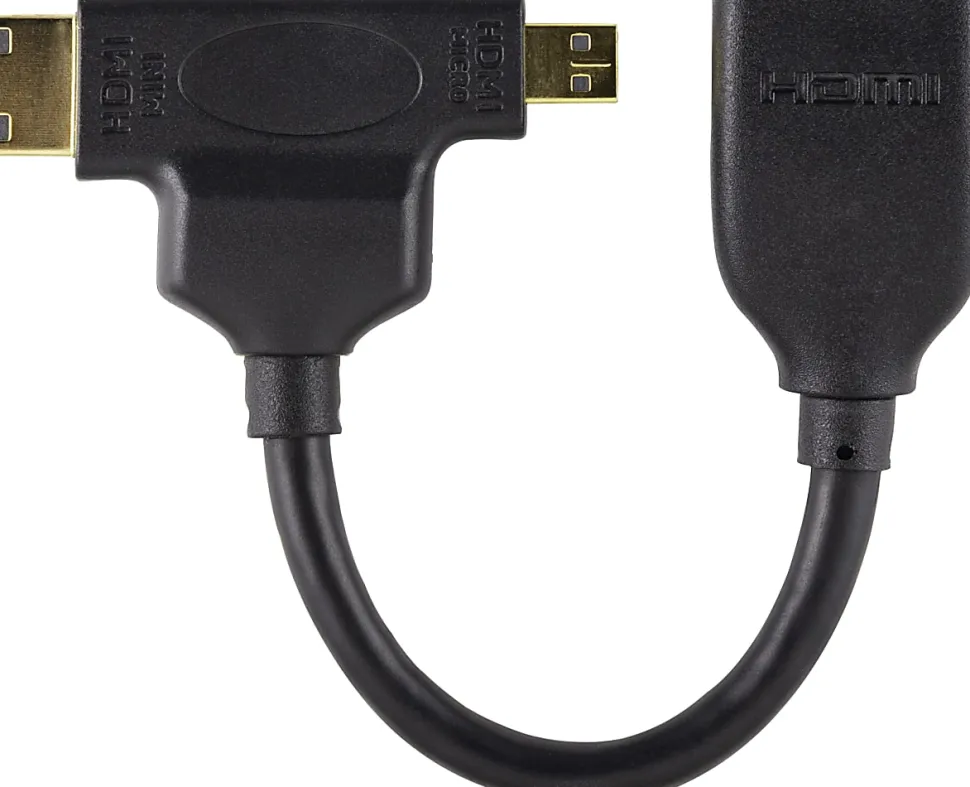 Ativa® HDMI to Mini + Micro HDMI Adapter, Black, 27525