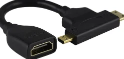 Ativa® HDMI to Mini + Micro HDMI Adapter, Black, 27525