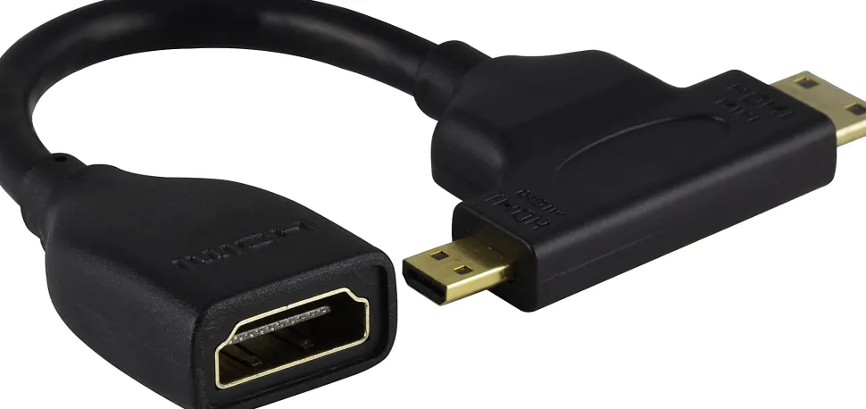 Ativa® HDMI to Mini + Micro HDMI Adapter, Black, 27525