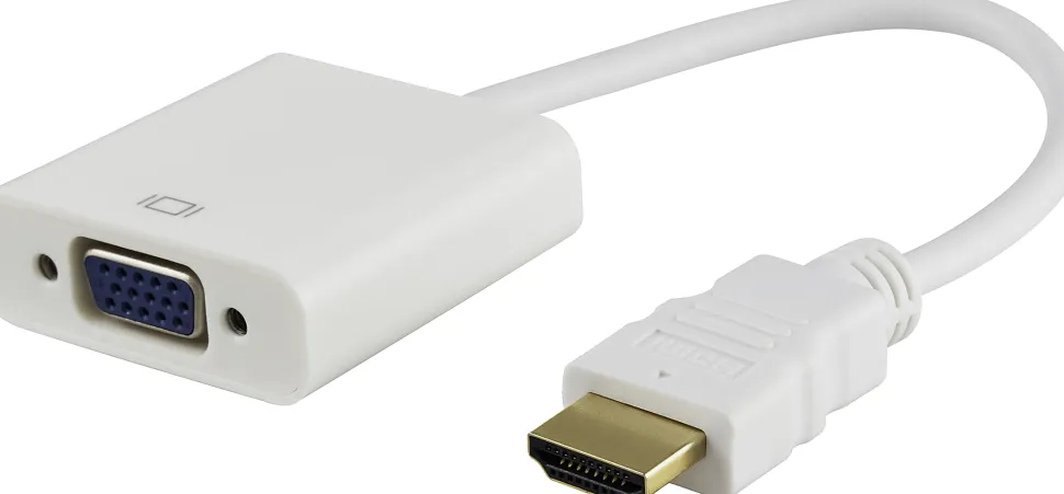 Ativa® HDMI to VGA Adapter, Unidirectional, White, 27523