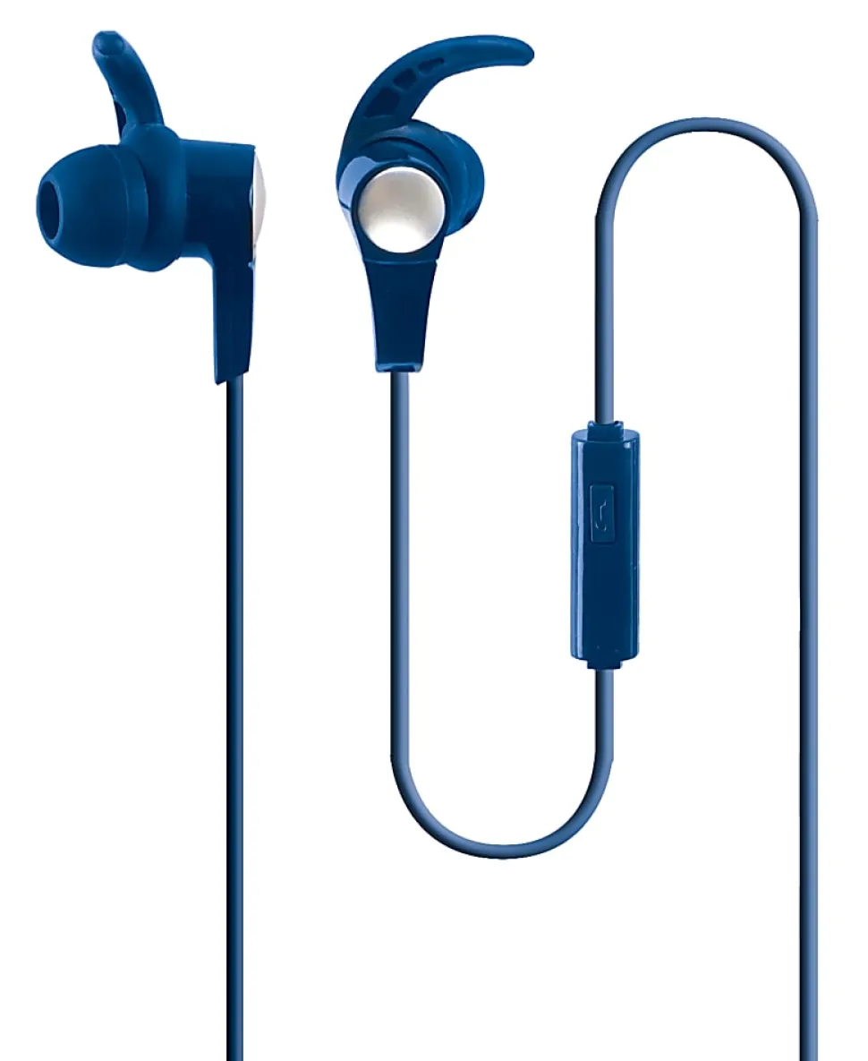 Ativa™ Hook Earbuds With Aux Connector, Blue