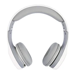 Ativa™ Kids' On-Ear Wired Headphones With On-Cord Microphone, White/Gray