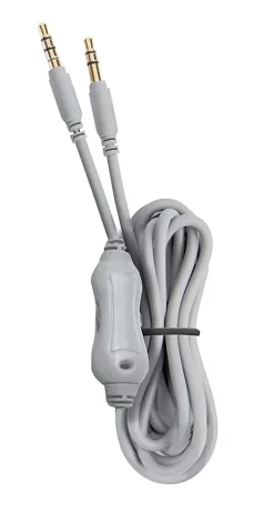 Ativa™ Kids' On-Ear Wired Headphones With On-Cord Microphone, White/Gray