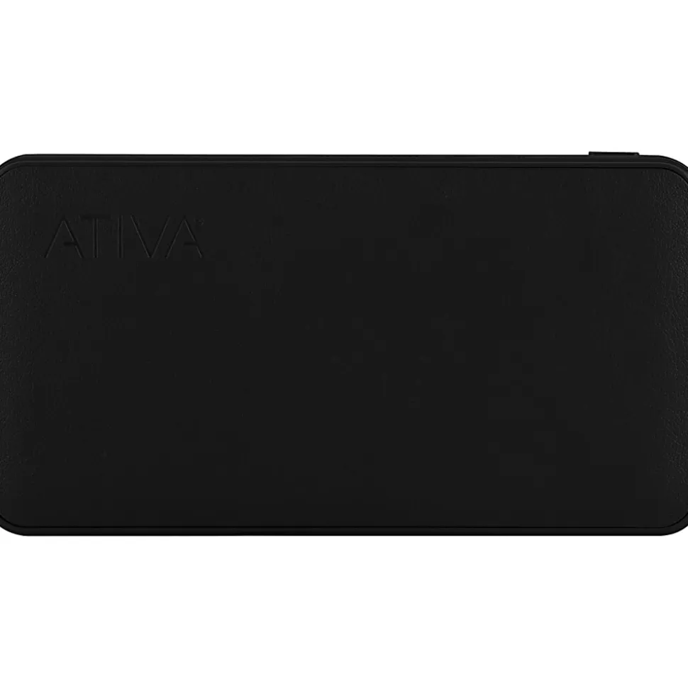 Ativa® 10,000mAh Battery Pack For USB Devices, Black, 46907