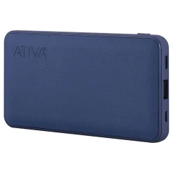 Ativa® 10,000mAh Battery Pack For USB Devices, Navy, 47239