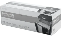 Ativa™ 0.9-mil Shredder Bags, 6 Gallons, Clear, Box Of 25 Bags