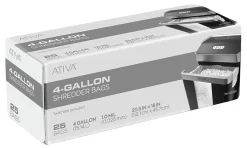 Ativa™ 1-mil Shredder Bags, 4 Gallons, Clear, Box Of 25 Bags