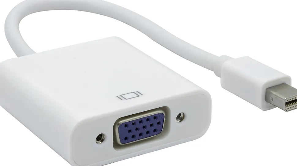Ativa™ Mini Display Port Male To VGA Female Pigtail, White, 27522