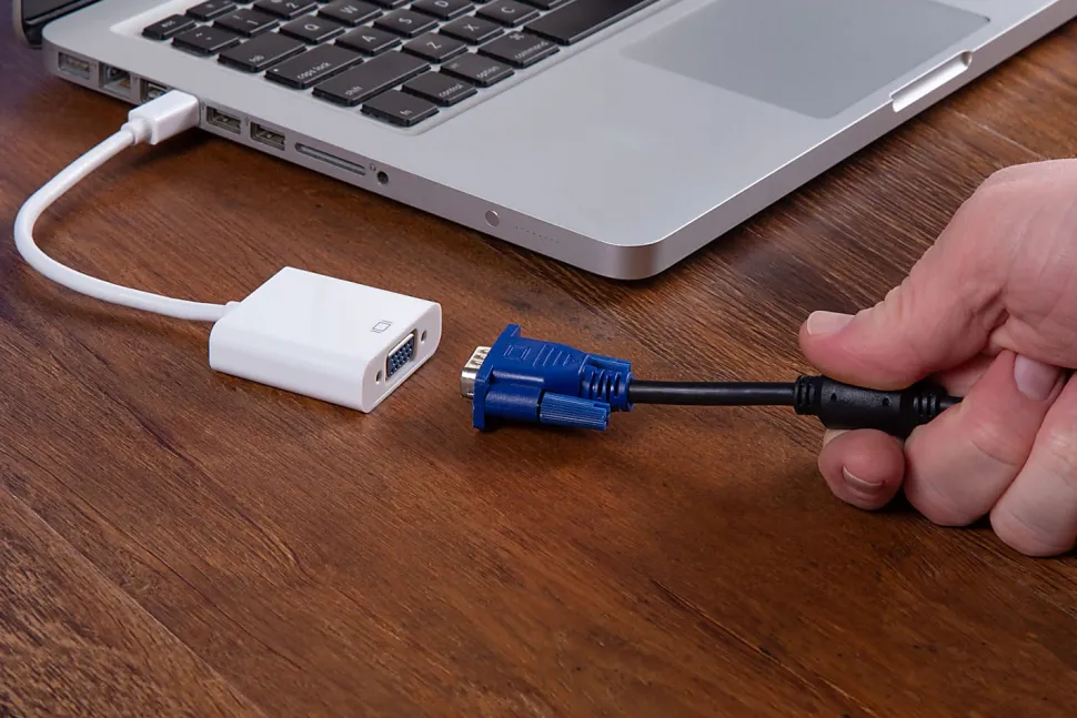 Ativa™ Mini Display Port Male To VGA Female Pigtail, White, 27522
