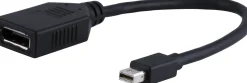 Ativa® Mini DisplayPort to DisplayPort Adapter, 6”, Black, 36542