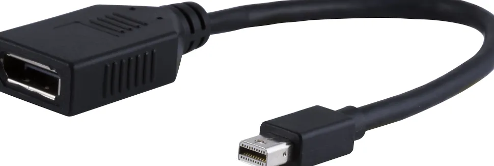 Ativa® Mini DisplayPort to DisplayPort Adapter, 6”, Black, 36542