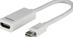 Ativa® Mini DisplayPort to HDMI Adapter, Male to Female, Unidirectional, White, 27519
