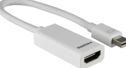 Ativa® Mini DisplayPort to HDMI Adapter, Male to Female, Unidirectional, White, 27519
