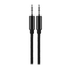 Ativa® 3.5 mm Braided Auxiliary Cable, 6', Black, 46922