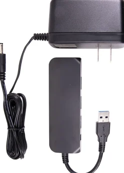 Ativa® 4-Port USB 3.0 Charging Hub, Black, 41513