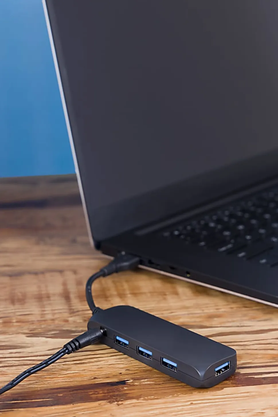 Ativa® 4-Port USB 3.0 Charging Hub, Black, 41513