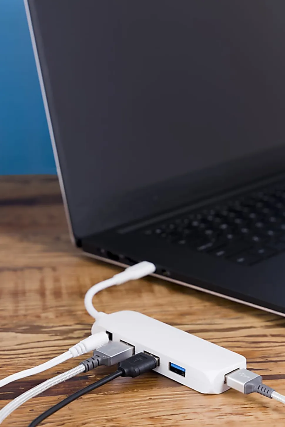 Ativa® 4-Port USB-C 3.0 Hub, White, 41508