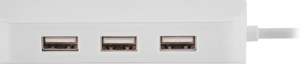 Ativa® 4-Port USB 2.0 Hub, 8.1"H x 3"W x 1.2"D, Silver, 58569