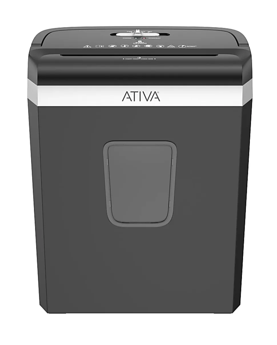 Ativa® 8-Sheet Cross-Cut Shredder, A08CC23