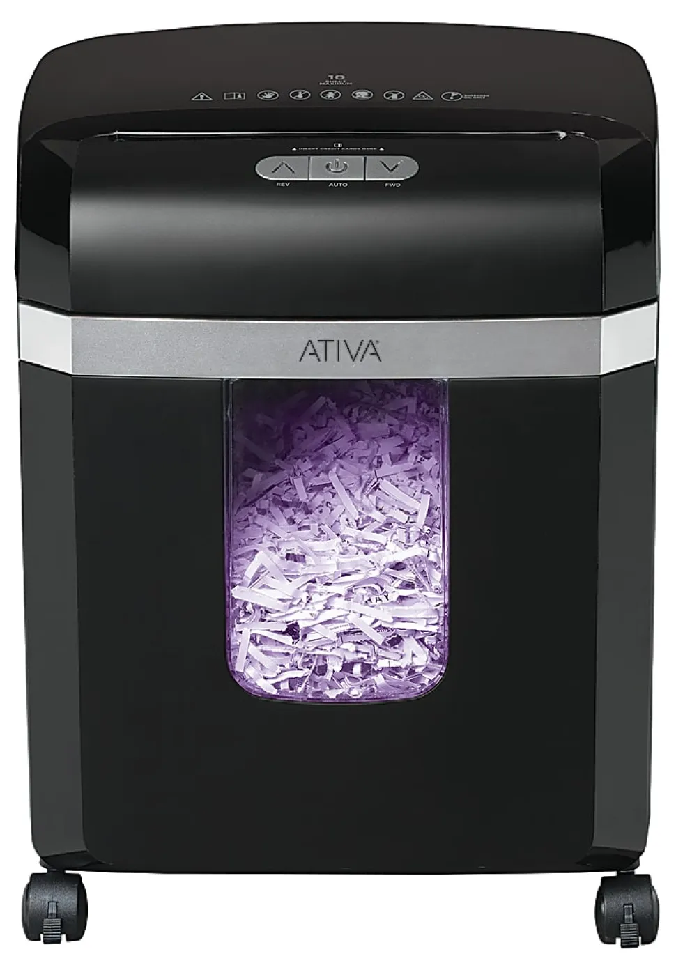 Ativa® 10-Sheet Cross-Cut Shredder, C187-H