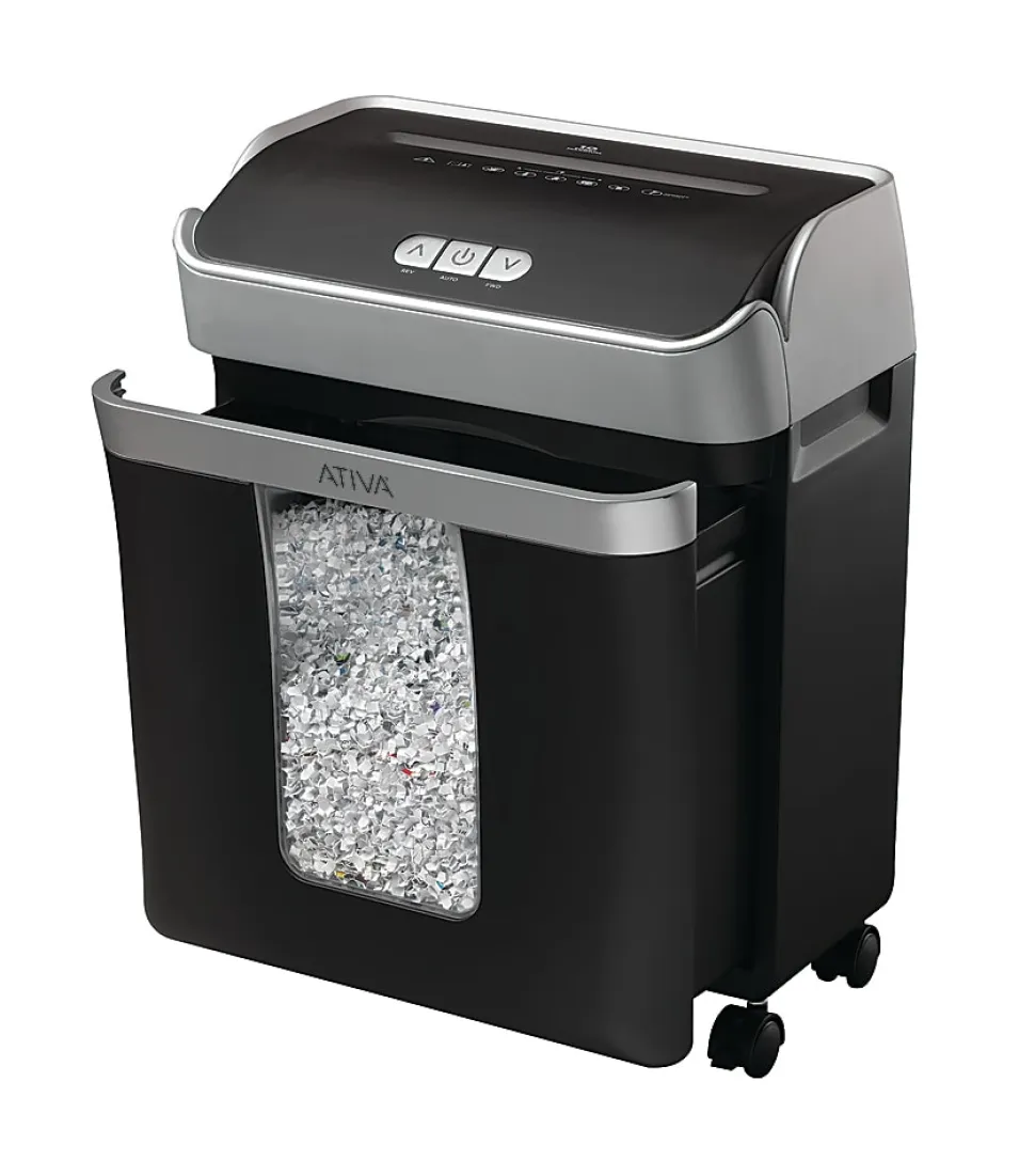 Ativa® 10-Sheet Micro-Cut Shredder, OMM103P