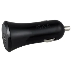 Ativa® USB-C Car Charger, Black, 45867