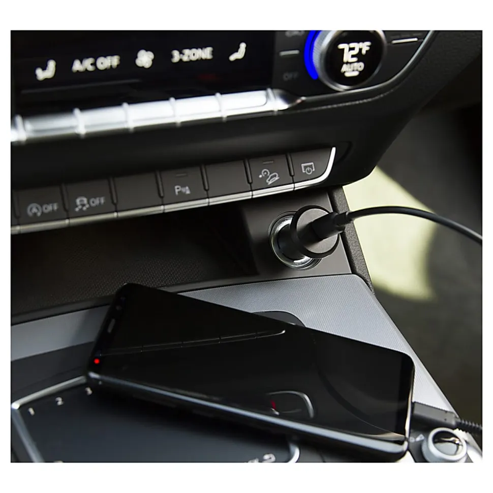 Ativa® USB-C Car Charger, Black, 45867