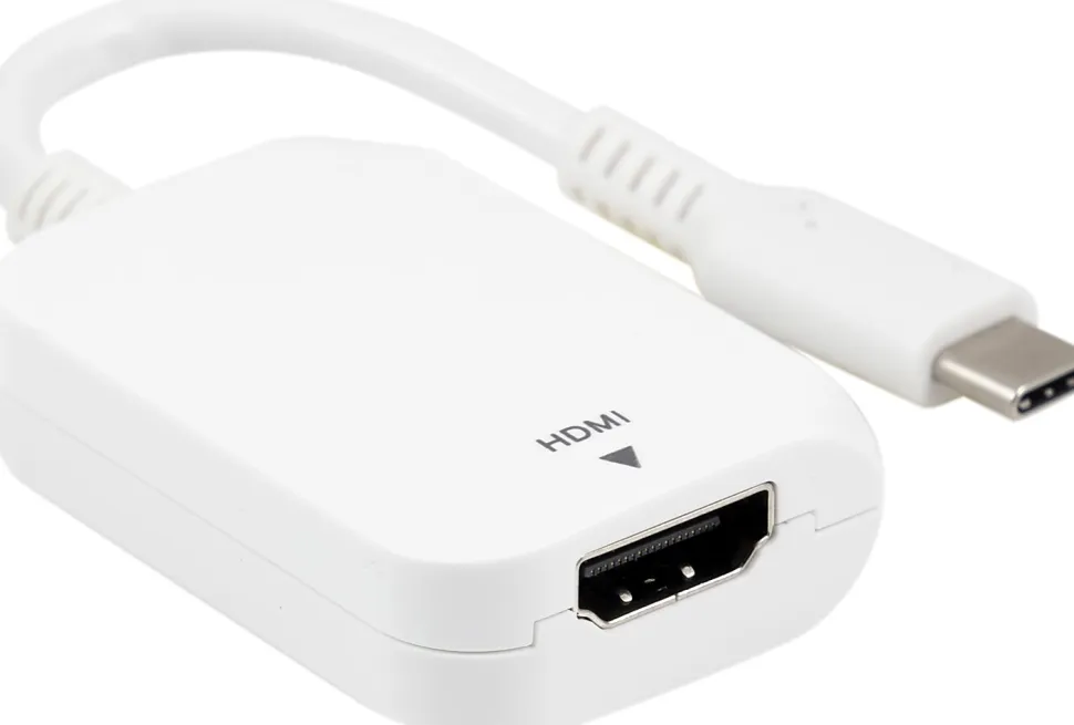 Ativa® USB-C-to-HDMI™ Adapter Cable, 6.5", White, 41511
