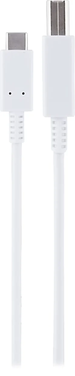Ativa® USB-C-to-USB-B Cable, 6.5', White, 32462