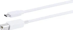Ativa® USB-C-to-USB-B Cable, 6.5', White, 32462