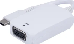 Ativa® USB-C-to-VGA Adapter, White, 41509