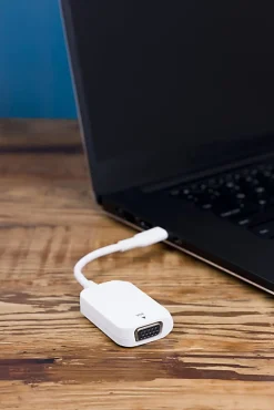 Ativa® USB-C-to-VGA Adapter, White, 41509