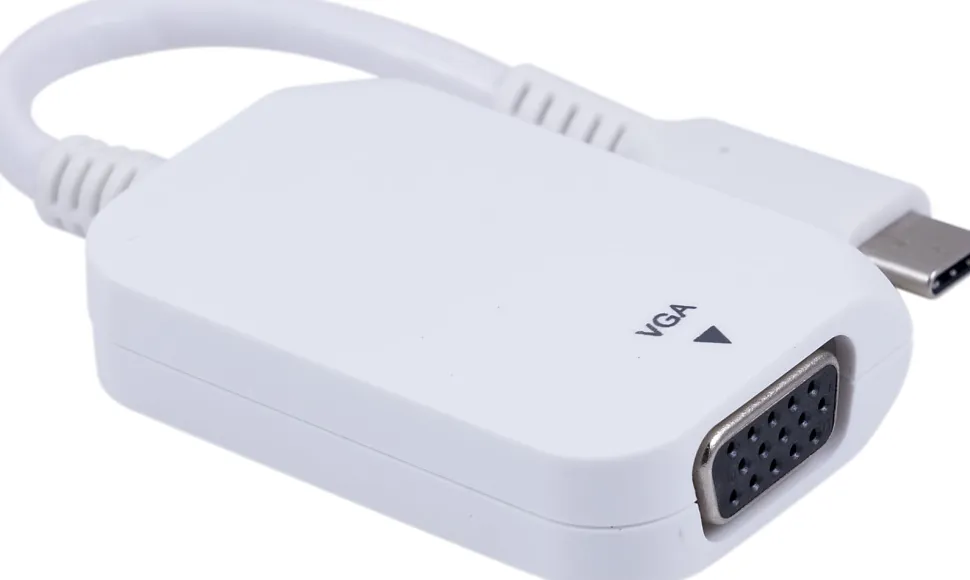 Ativa® USB-C-to-VGA Adapter, White, 41509
