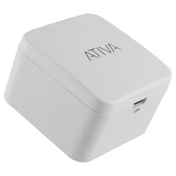 Ativa® USB-C Wall Charger, White, 45866