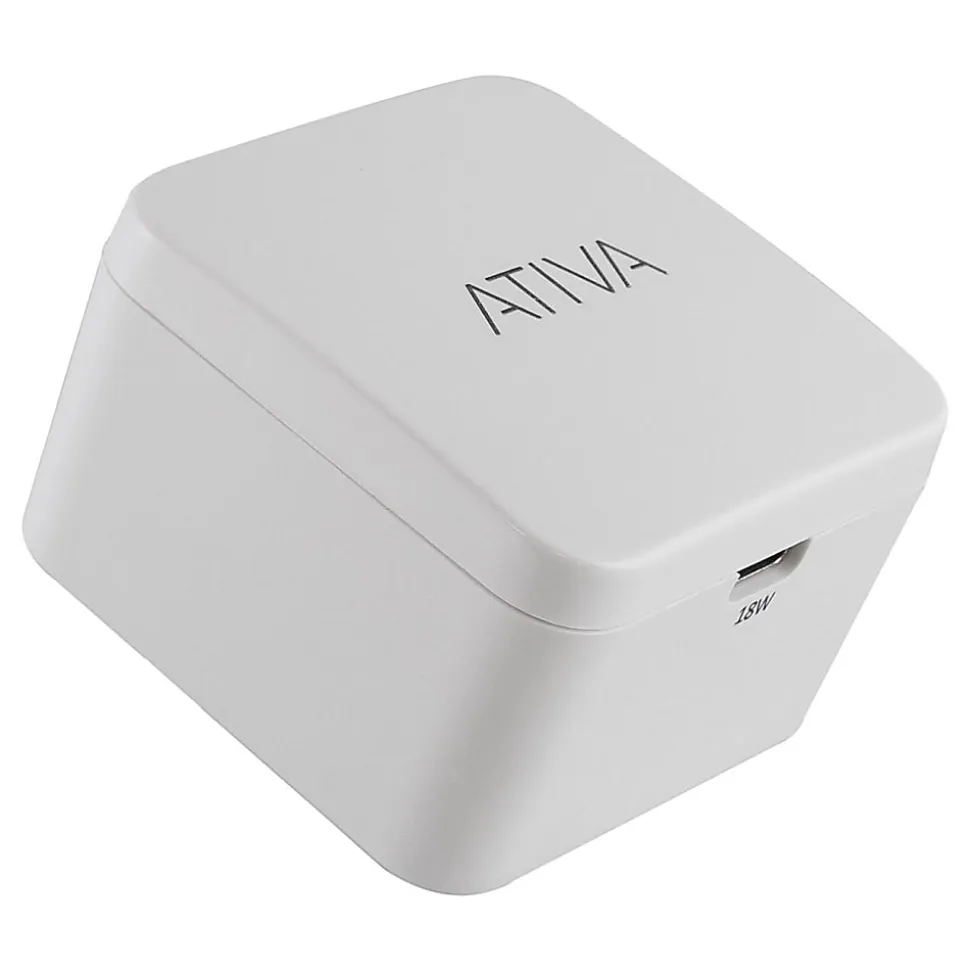 Ativa® USB-C Wall Charger, White, 45866