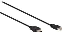 Ativa® USB 2.0 Extension Cable, 10’, Black, 26859
