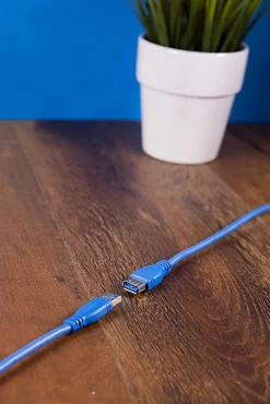 Ativa® USB 2.0 Extension Charging Cable, 6’, Blue, 26900