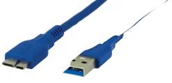 Ativa® USB 3.0 to Micro B Cable, 3’, Blue, 27517