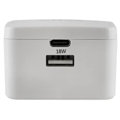Ativa® USB Type-A And USB Type-C Wall Charger, White, 45868