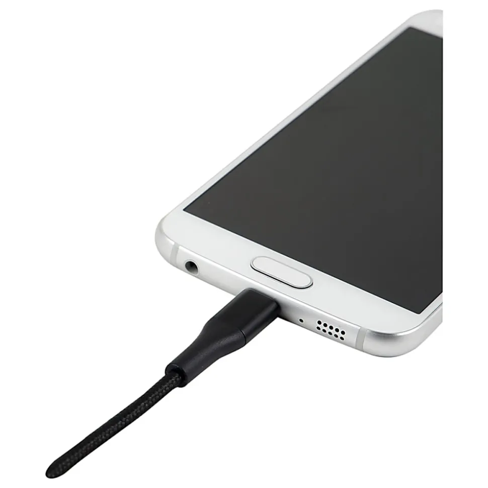 Ativa® USB Type-A To Micro USB Cable, 3', Black, 45849