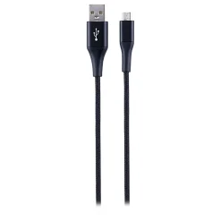 Ativa® USB Type-A To Micro USB Cable, 3', Black, 45849